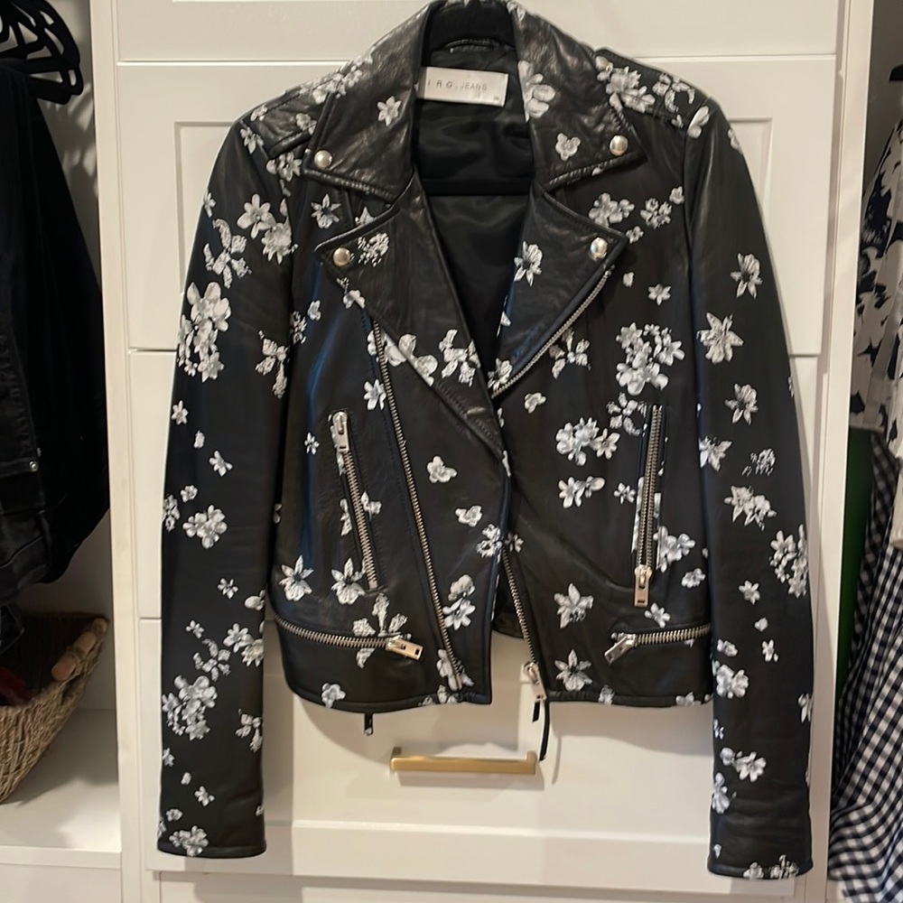 Iro jeans leather jacket